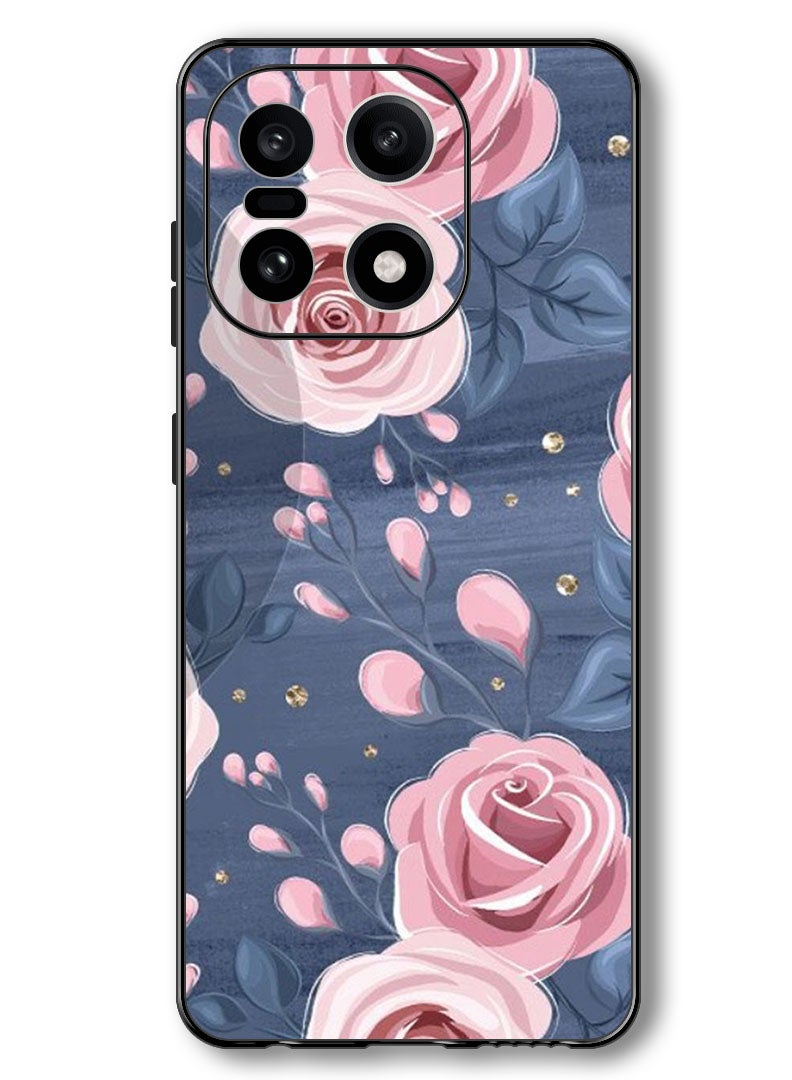 Theodor Case Compatible with OnePlus 15 6.78 Inch Protection Shockproof Bumper Cover Roses & Leaves Pattern - Image 1